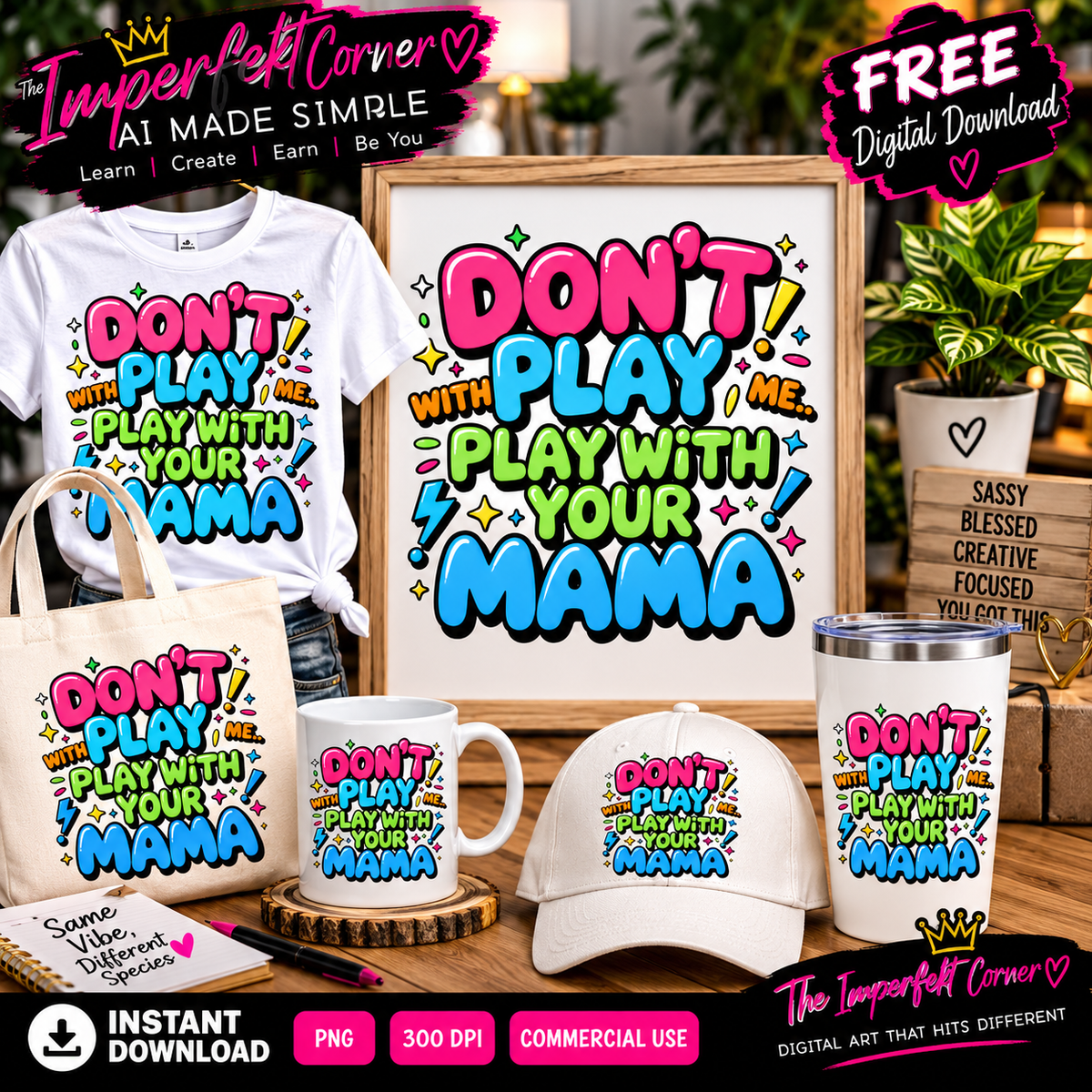 Don't Play With Me free digital art cover - The Imperfekt Corner