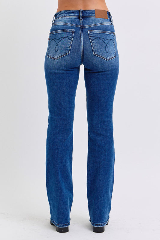 Judy Blue Full Size Run Mid-Rise Bootcut Jeans with Thermal Lining Judy Blue Full Size Run Mid-Rise Bootcut Jeans with Thermal Lining