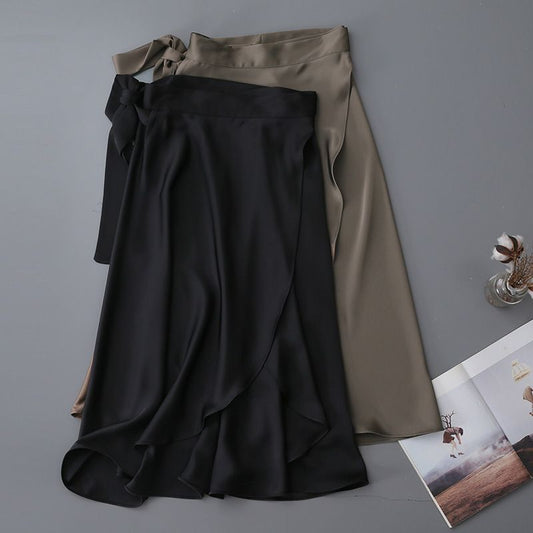 Bow Bandage One-piece Draping Skirt For Women Bow Bandage One-piece Draping Skirt For Women
