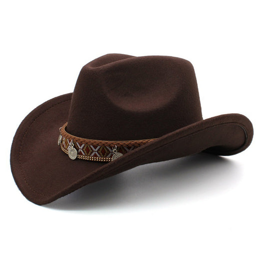 Tibetan Style Chinese Style Pendant Leisure Sun Shade Protection Cowboy Hat Tibetan Style Chinese Style Pendant Leisure Sun Shade Protection Cowboy Hat