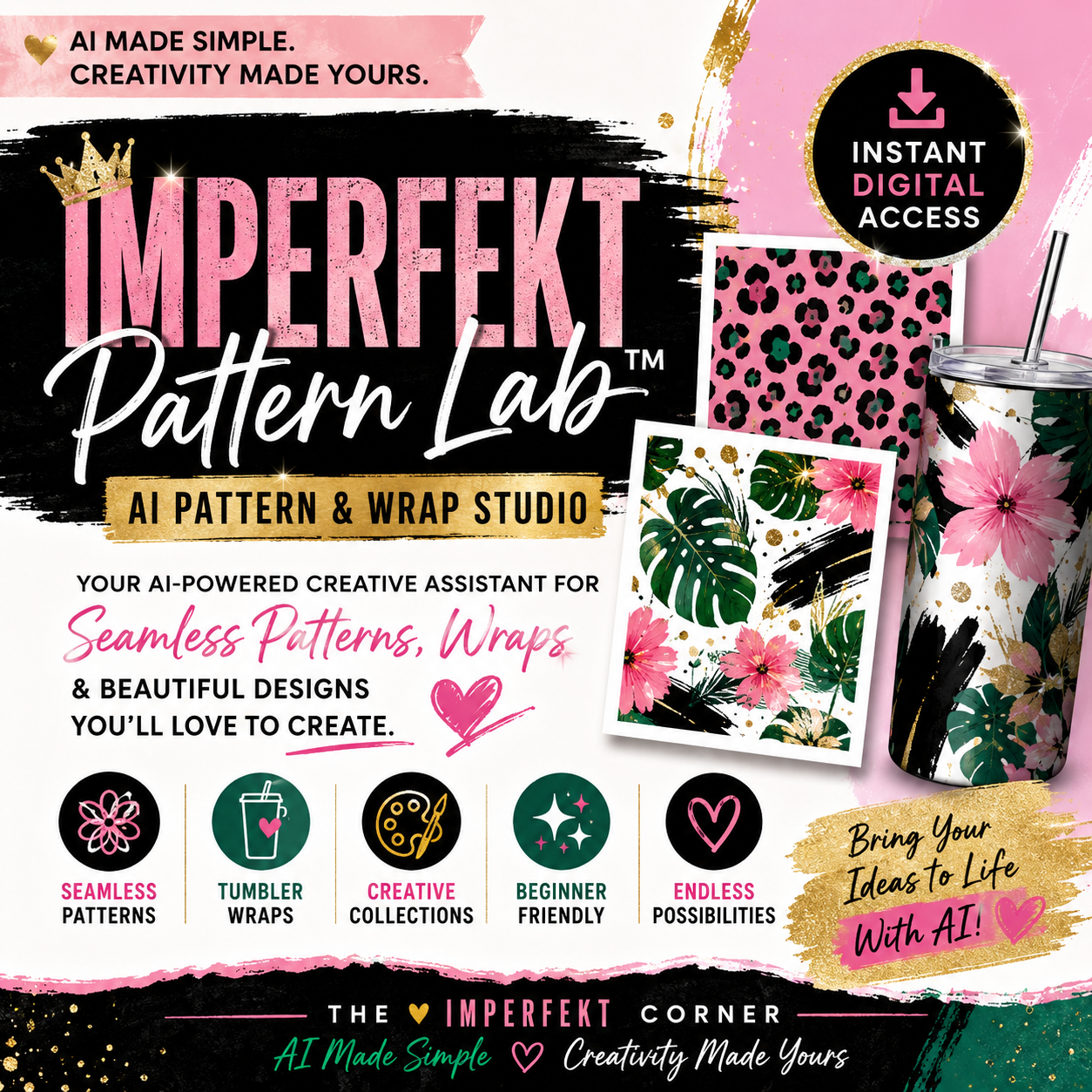 Imperfekt Pattern Lab™ | AI Pattern & Wrap Studio