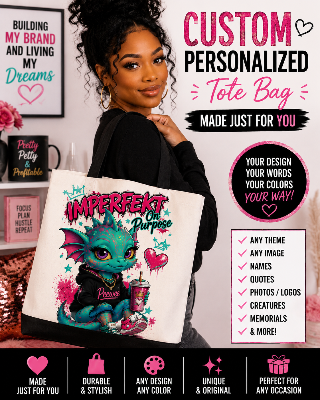 Custom Personalized Tote Bag | Made Just for You