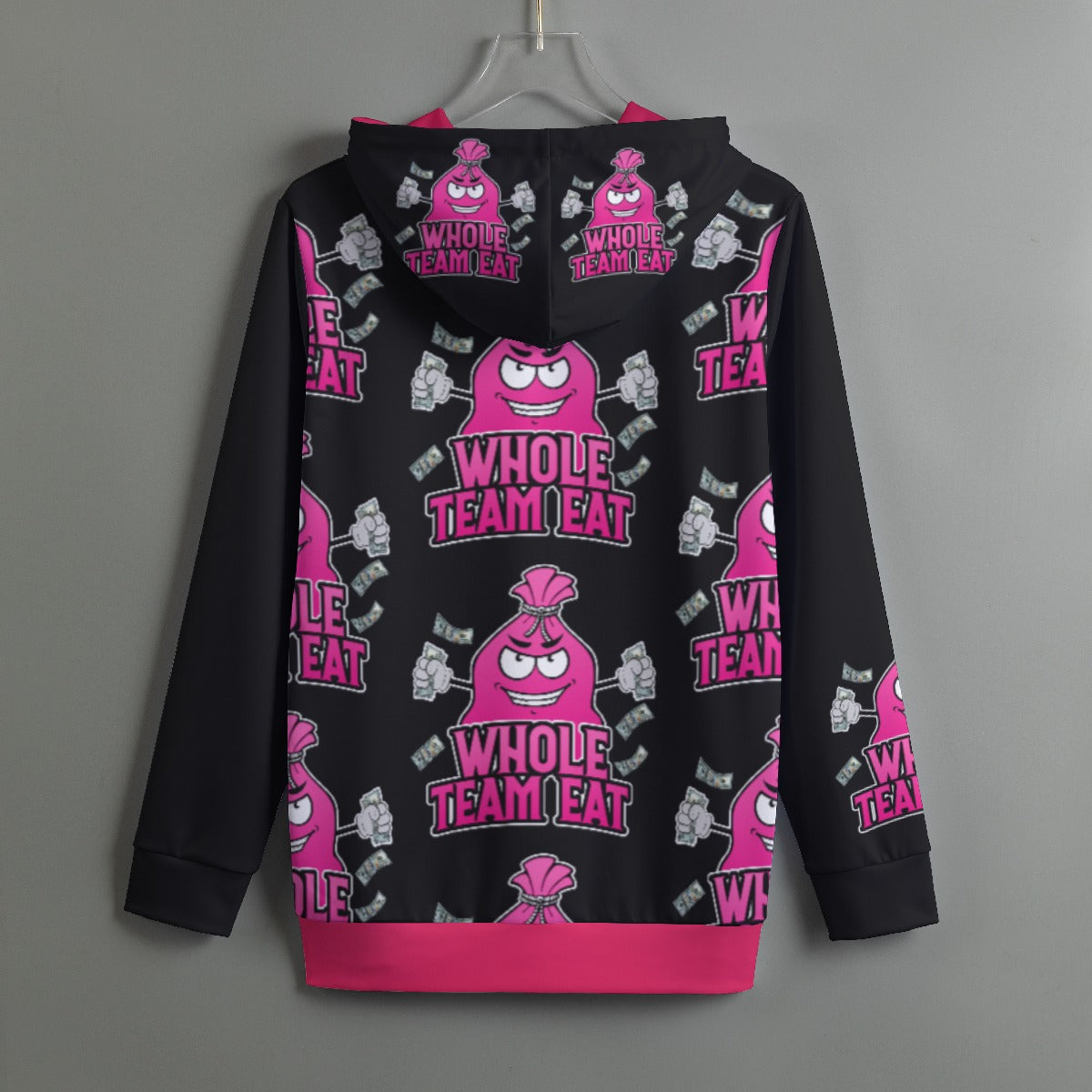 Custom All-Over Print Women's Pullover Hoodie With Drawstring