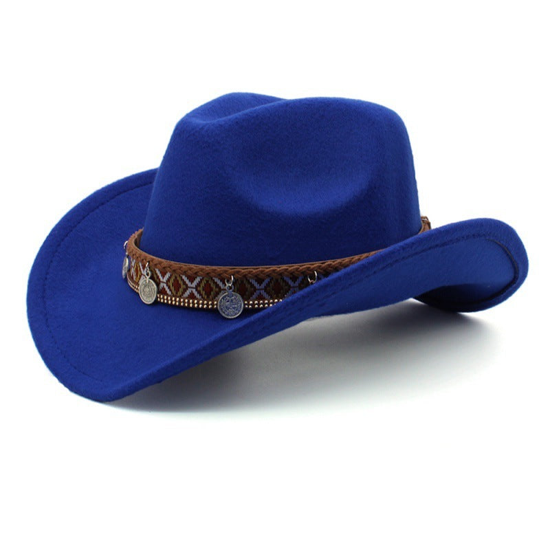 Tibetan Style Chinese Style Pendant Leisure Sun Shade Protection Cowboy Hat