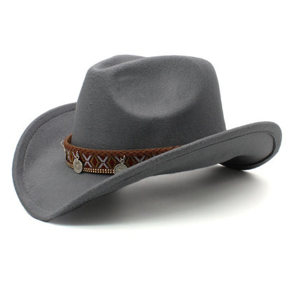 Tibetan Style Chinese Style Pendant Leisure Sun Shade Protection Cowboy Hat