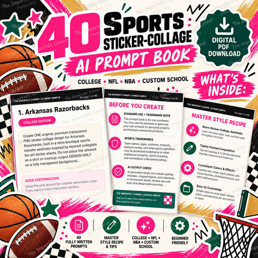 40 Sports Sticker-Collage AI Prompt Book product preview