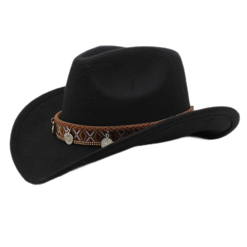 Tibetan Style Chinese Style Pendant Leisure Sun Shade Protection Cowboy Hat