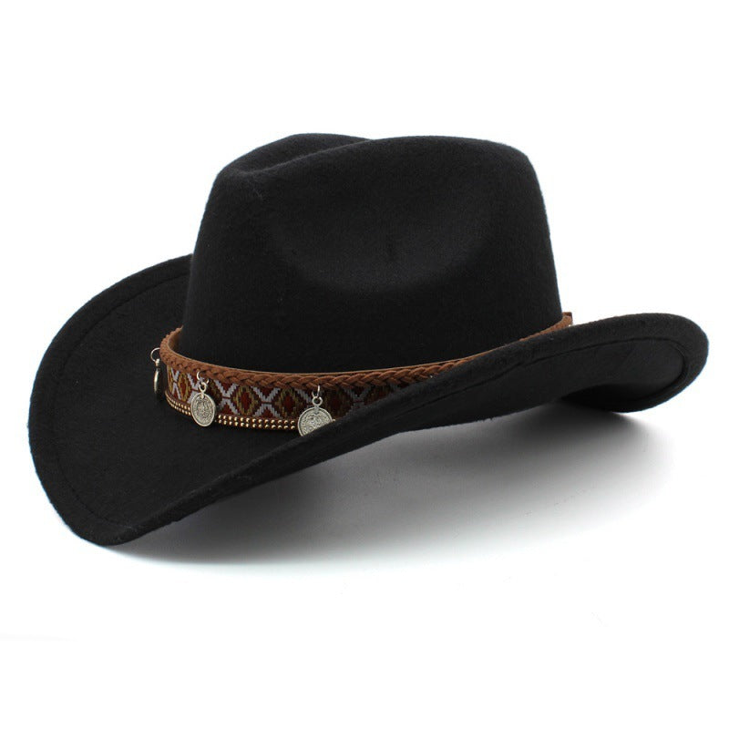 Tibetan Style Chinese Style Pendant Leisure Sun Shade Protection Cowboy Hat