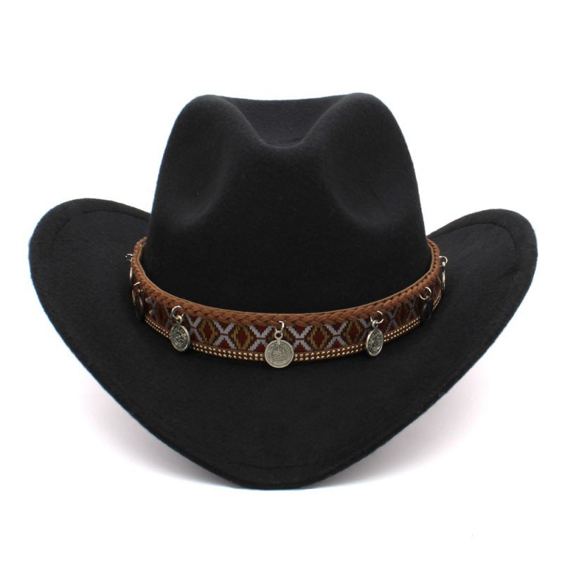 Tibetan Style Chinese Style Pendant Leisure Sun Shade Protection Cowboy Hat