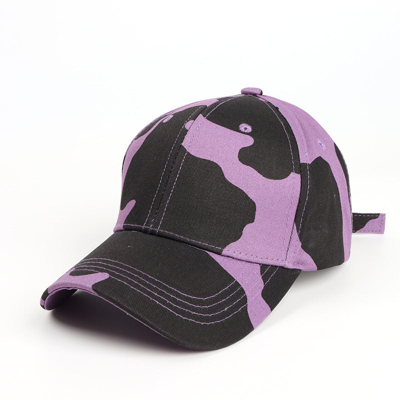 Cartoon Printed Curved Brim Baseball Cap Sun Hat