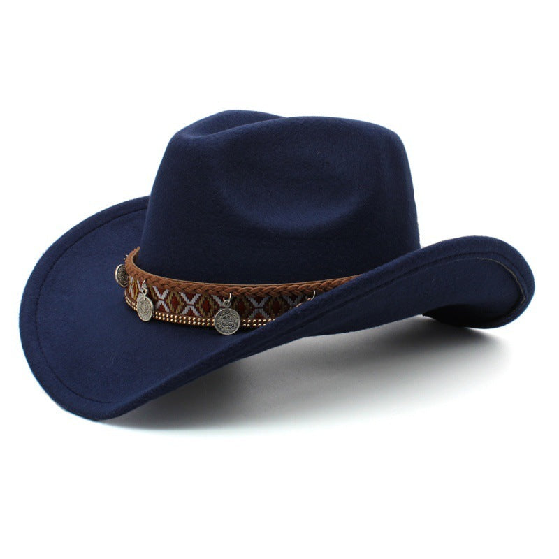 Tibetan Style Chinese Style Pendant Leisure Sun Shade Protection Cowboy Hat