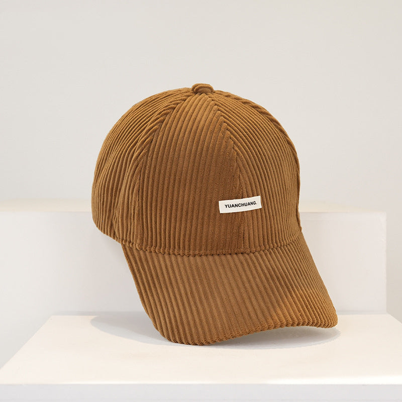 Warm Hard Top Corduroy Baseball Cap For Children