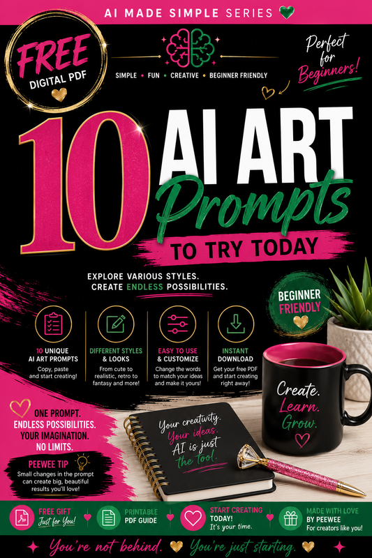 10 AI Art Prompts to Try Today | FREE Beginner Starter Guide