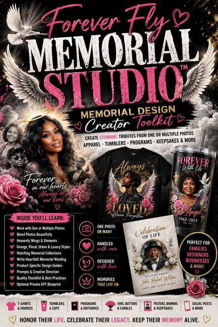 Forever Fly Memorial Studio™ | Memorial Design Creator Toolkit