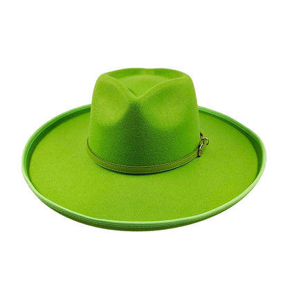 Big Brim Autumn And Winter Woolen Jazz Top Hat Ladies