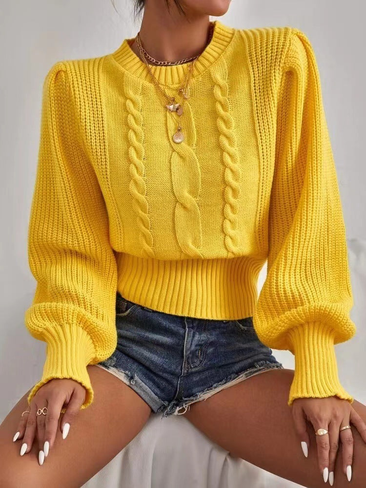 Women's Knitwear Round Neck Loose Sweater