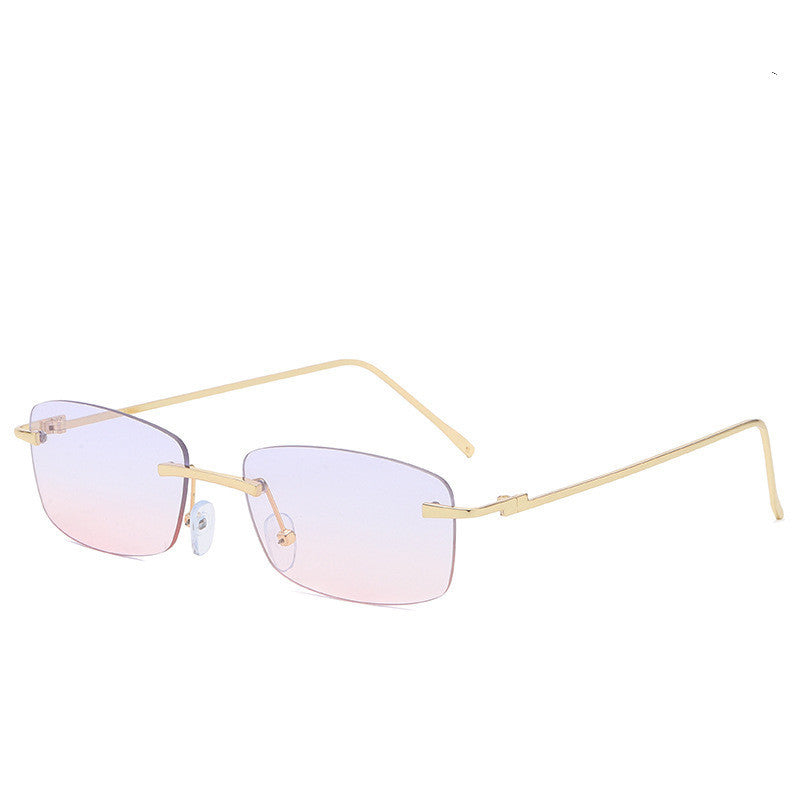 Fashion Rimless Cut-edge Sunglasses Ocean Lens Sunglasses