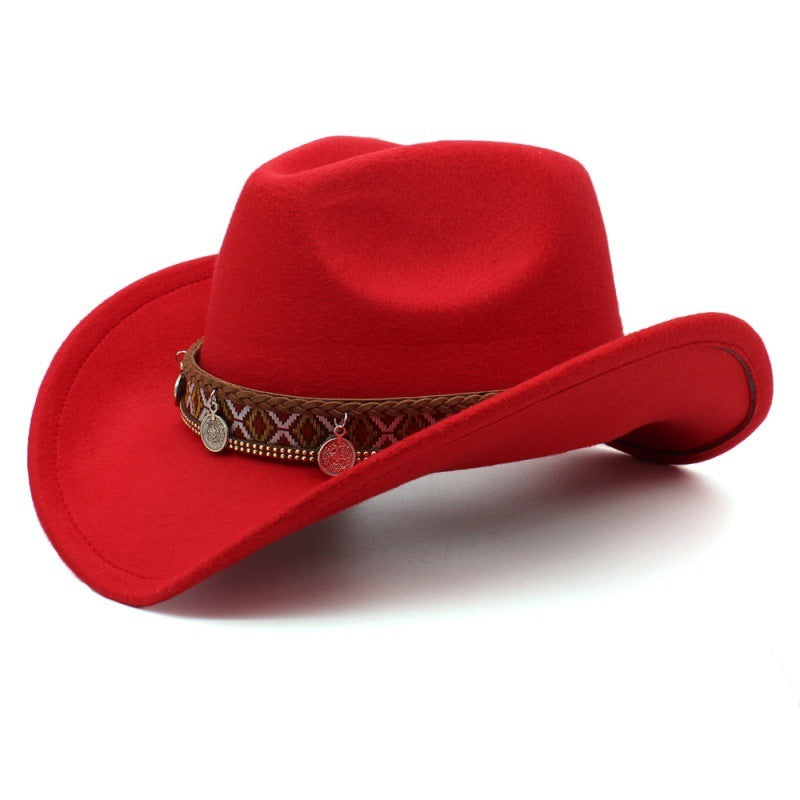 Tibetan Style Chinese Style Pendant Leisure Sun Shade Protection Cowboy Hat