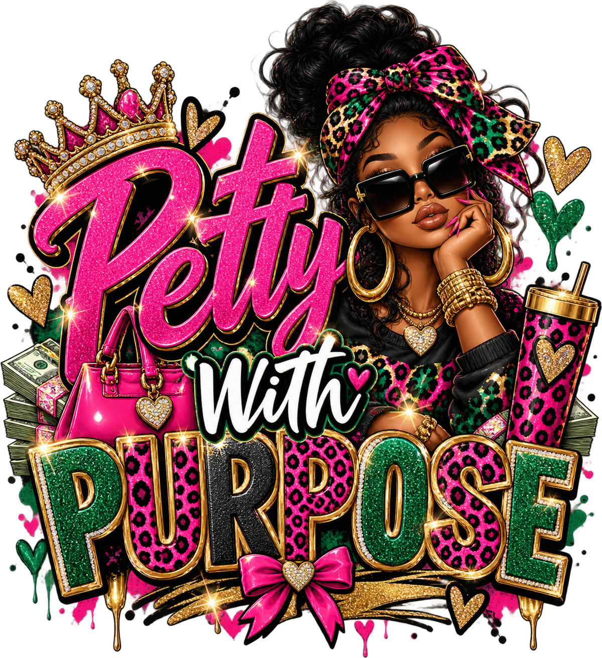 Petty With Purpose PNG design